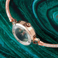 Reloj De Pulsera Circular Minimalista Para Mujer Con Cristal De Diamante Ultrafino Y Estilo Elegante Montre Femme - details 2