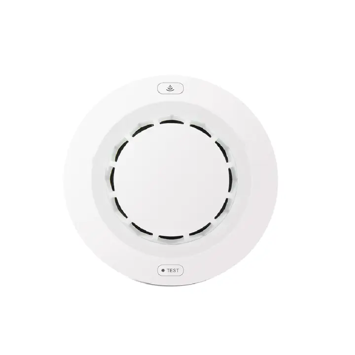 Detector de Humo Fotoeléctrico Blanco Smart WIFI APP TUYA y Smart Life Compatible con Google y Alexa - Marca DEMASLED - 1