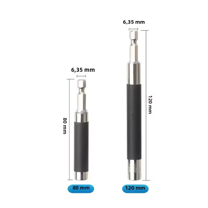Portabit Quick Release 2Pcs Con Buscador De Agujeros Y Magnético 6.35mm Hex Shank Acero De Cromo-Níquel Binoax - 1