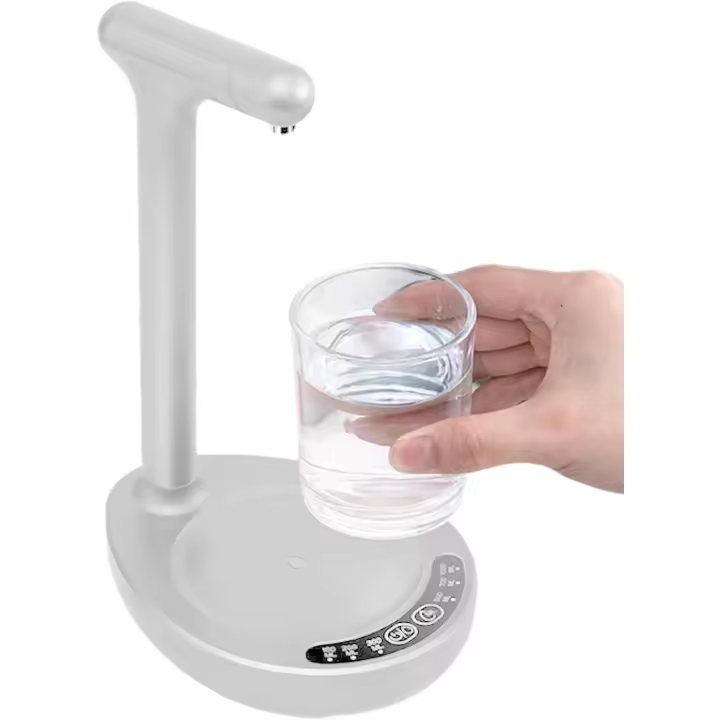 Bomba de Agua para Botellas - Cubo Automático de Bombeo de Agua - Accesorio Doméstico Recargable Portátil para Hoteles Cocina Picnic Fiestas y Uso Exterior - 1