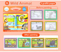 Libro De Dibujo Con Agua Mágica Y Lápiz De Colores Juguete Educativo Para Niños Regalo De Cumpleaños Tablero De Dibujo Y Pintura Temprana 8 Tipos - details 17