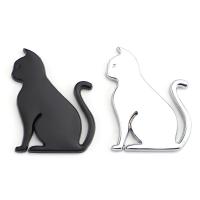 Pegatina De Coche 3D De Metal Gato Emblema Para Decoración Universal De Coches Motos Bicis Material Metálico Adhesivo Para Todas Las Partes Del Vehículo - details 2