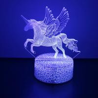 Lámpara Nocturna LED 3D Unicornio Anime Cambio De Color RGB Luz De Noche Para Niñas Decoración De Habitación Y Dormitorio Juguete Regalo - details 1