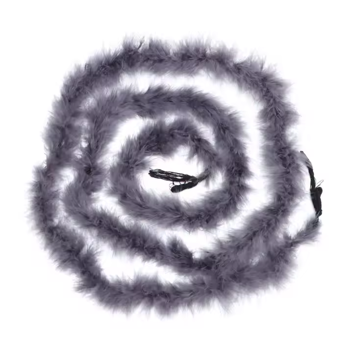 2M Boa De Plumas Para Árbol De Navidad Decoración De Fiesta De Boda Traje De Noche Adorno De Tela Con Cinta Artículos De Ropa Para Mujeres Material De Poliéster - 1