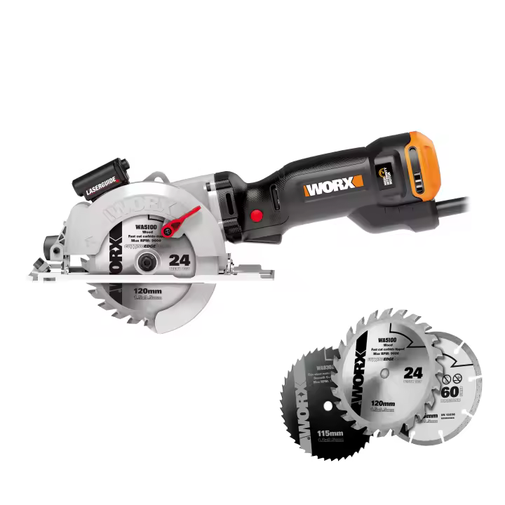Worx WX437 Sierra circular Worxsaw XL 800W 120mm - 1