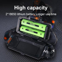 Linterna Frontal LED Recargable De Mayor Potencia Para Camping Caza Y Senderismo Antigolpes Impermeable Con Luz LED De Alta Eficiencia - details 6