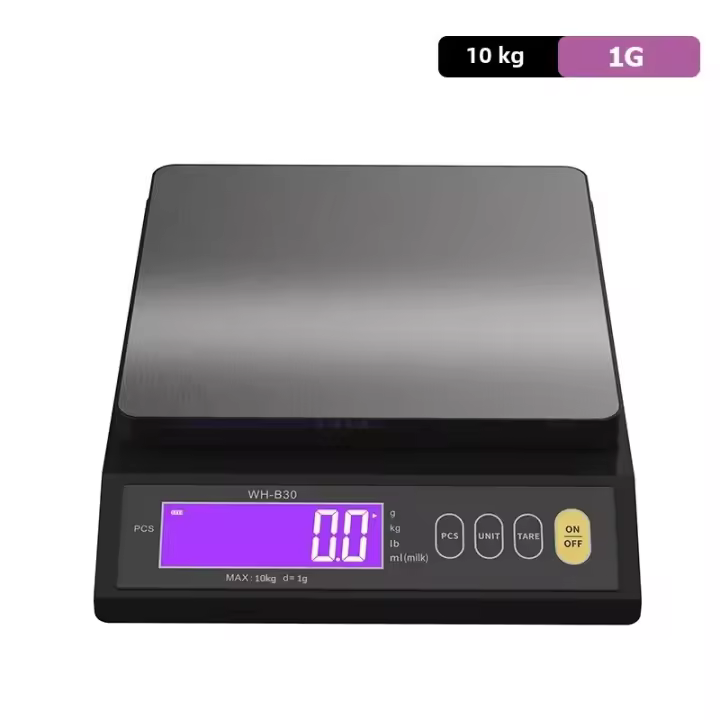 Báscula De Cocina Recargable 5kg/10kg Impermeable Con Pantalla LCD De Acero Inoxidable Herramienta De Medición Para Hornear Y Uso Doméstico - 1
