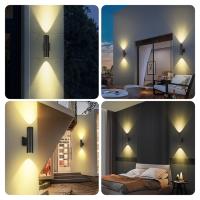 Lámpara De Pared LED Impermeable IP65 E27 Reemplazable Para Exterior Y Interior 3 Colores Para Jardín Puerta Balcón Dormitorio Sala De Estar - details 7