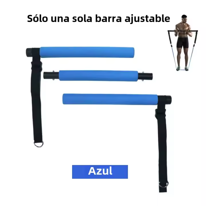 Conjunto De Bandas De Resistencia Para Fitness Y Yoga 5 Tubos De Ejercitación En Casa Con Anclaje Para Puerta Y Cadenas Para Tobillo Equipo De Gimnasio ZP - 1