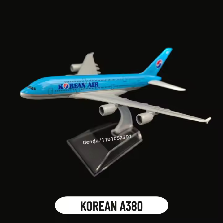 Replica De Avión Qatar Airlines A380 En Escala 1:400 De Metal Modelo Miniatura Para Niños Y Decoración Del Hogar Para Niños Y Niñas - 1