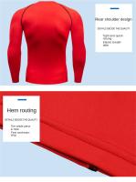 Camiseta De Manga Larga Para Hombre Fitness Running Gym Primavera Otoño Deporte Exterior Tops Poliéster Secado Rápido Cuello Redondo - details 14