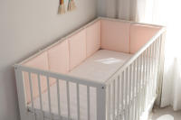LALA - Juego de ropa de Cama para Cuna de Bebe, cerca de Algodón Puro, satélite Rosa, 30x30x6, lavado de piezas enteras. - details 3