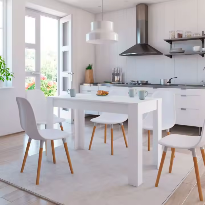 VidaXL Mesa de comedor Elba rectangular 76x120x60 cm - 1
