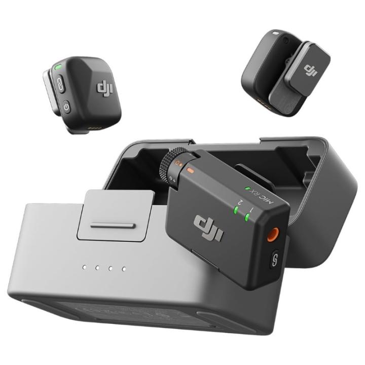 DJI Mic Mini Micrófono Inalámbrico (2 TX + 1 RX + Estuche de Carga), superligero, 48 h de Uso, cancelación de Ruido, micrófono inalámbrico Profesional para cámaras/iPhone/Android, Vlogs, Streaming
