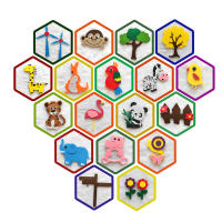 Juguete Educativo Montessori DIY Material Matemático Juego De Encaje De Colores Y Formas Para Niños Aprendizaje Temprano Juguetes De Enseñanza - details 47