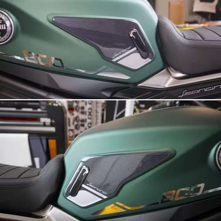Pegatinas 3D Protectores laterales del Depósito compatibles con Benelli Leoncino 800 - 1