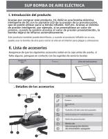 Bomba De Aire Eléctrica Para Bote De SUP 20PSI Compresor De Alto Presión Para Neumáticos De Coche Y Mattress De Natación Inflador De Tabla De Surf - details 11