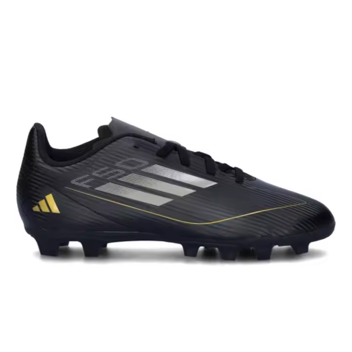 ADIDAS F50 CLUB FxG TACO NEGRO/ACERO/ORO PARA NIÑO - 1