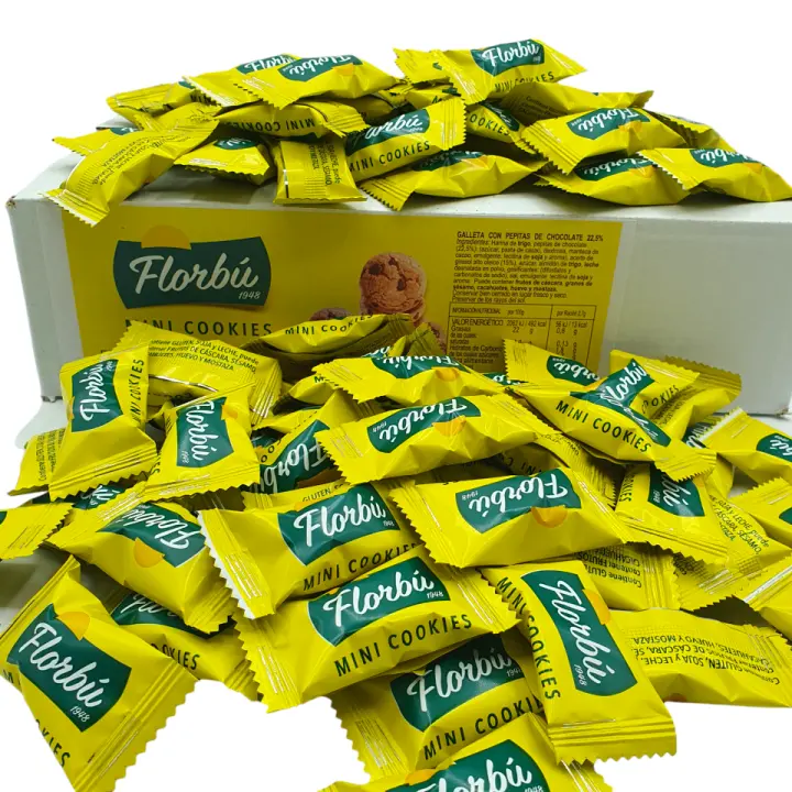 Galletas Mini Cookies con Pepitas de Chocolate - 200 unidades - Galletas Chocolate Envueltas - 1