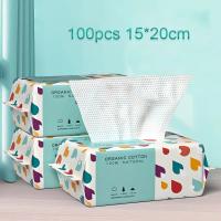 Toallas De Rostro Desechables 100 Piezas Suaves Y Absorbentes Para El Cuidado De La Piel Y Eliminación De Maquillaje - details 8