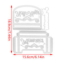 Caja De Regalo 3D Plegable Con Borde De Artesanía Y Marco Herramientas De Corte Metálico Para Scrapbooking Decorativo Y Encaje Manual - details 15