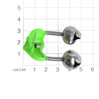 10pcs Clip De Campana De Pescar Durable Y Sensible Con Doble Campana Compacto Y Portátil Para Buoy De Pesca Material Compuesto - details 10