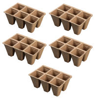 10pcs Jaulas De Semillas Biodegradables No Tóxicas De 6 Celdas Papel Para Inmaculación De Semillas Y Plántulas - details 2