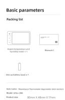 Termómetro Y Higrómetro Inteligente Xiaomi MiaoMiaoCe Estación Meteorológica Con Pantalla Digital HD Función De Reloj Soporte Para Colgar Y Poner En Pie - details 9