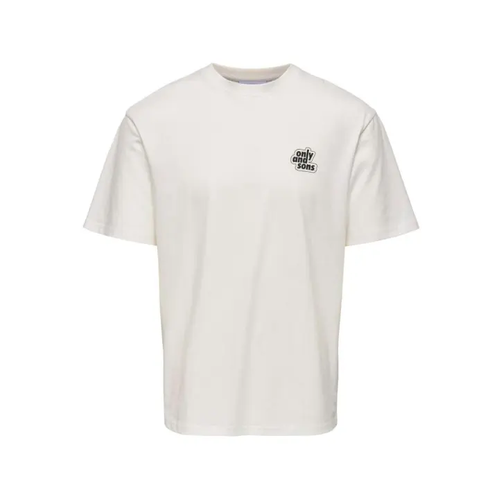 ONSFLOWER LOGO RLX SS TEE Cloud Dancer/FLOWER LOG - 1