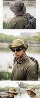 Gorro De Sol Para Hombres Verano Secado Rápido Transpirable Bajo Alas Sombrero De Pescar Safari Al Aire Libre Gorras De Adulto - details 6