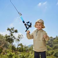 Juego de equipo de caña de Pescar para niños, caña de Pescar telescópica portátil de 5,9 pies y Carrete Combinado y Cuerda con Sedal, juego completo de accesorios de Pesca con Bolsa de Transporte para niños - details 2