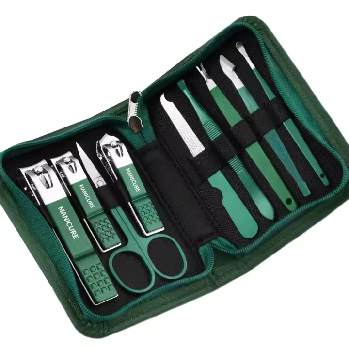 Set De Manicura Profesional Para Hombre Y Mujer Con 7-18 Piezas Afeitadoras De Uñas Herramientas De Cuidado De Uñas De Acero Inoxidable En Estuche De Viaje De Cuero - 1