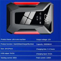 28000mAh Arrancador de batería de emergencia para coche multifuncional, bomba de aire de Multi-Function4In1, Inflador de neumáticos de 150PSI, compresor de aire, Banco de energía, arranque,Banco de energía con bolsa - details 12