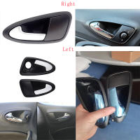 Manija De Puerta Interior Delantera Izquierda Y Derecha Para Coche Auto Compatible Con Seat Ibiza 6J 2010-2022 ABS Negra Accesorios De Coche - details 0