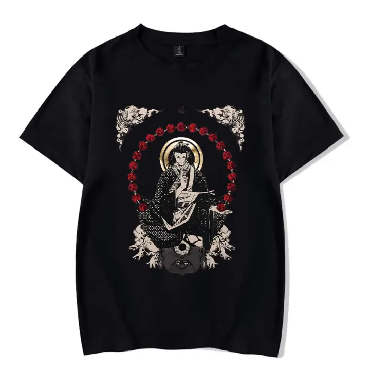 Camiseta De Anime Jujutsu Vintage Geto Suguru Para Hombre Estilo Retro Streetwear Manga Corta Suelta Ácido Camisetas De Verano Casual - 1
