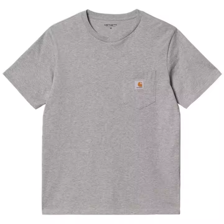 Camiseta de Manga Corta Carhartt WIP Pocket para hombre en color gris - 1
