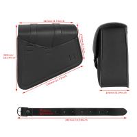 Bolsas De Silla Universal Para Motocicleta De Cuero PU Con Portabotellas Impermeable Para Café Racer Equipaje De Cruzer Custom - details 7