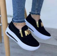 Zapatos Plataforma Para Mujer Casual Slip on Loafers Moda Tenis Chaussure Femme Sneaker Mujer Cierre De Zapata Material De Suela De Goma Talla Verdadera - details 1