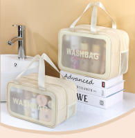 Bolsa De Maquillaje Portátil De Gran Capacidad Para Viajes Y Fitness Separación Seco-Mojo Bolsa De Almacenamiento Para Toallitas Y Artículos De Higiene - details 3