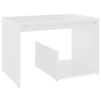 Vidaxl Mesa Auxiliar de Madera Contrachapada 59x36x38 Cm Blanco/Negro/Gris - details 0