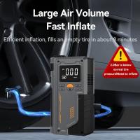1PC Arrancador de Coche Portátil Multifunctional sin Varillas, Bomba de Aire de Emergencia with Inflador para Neumáticos, Compresor de Aire para Inflado Fácil y Linterior LED with Luz de Emergencia - details 4