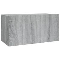 vidaXL Set de muebles para TV 2 pzas madera contrachapada gris Sonoma - details 4