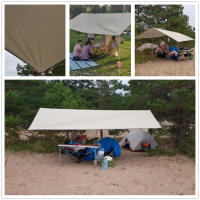 Parasol Solar Portátil Para Camping Y Picnic BBQ Resistente Al Agua Y UV Cubierta De Plata Para 3x3 3x4 3x5 4x4 Piezas - details 7