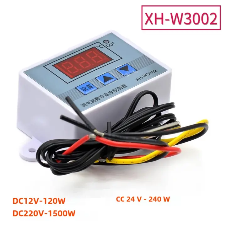 Controlador De Temperatura Digital LED XH-W3002 Con Sensor Impermeable Proveedor Directo DC 12V 24V 220V 10A Thermostat Switch - 1