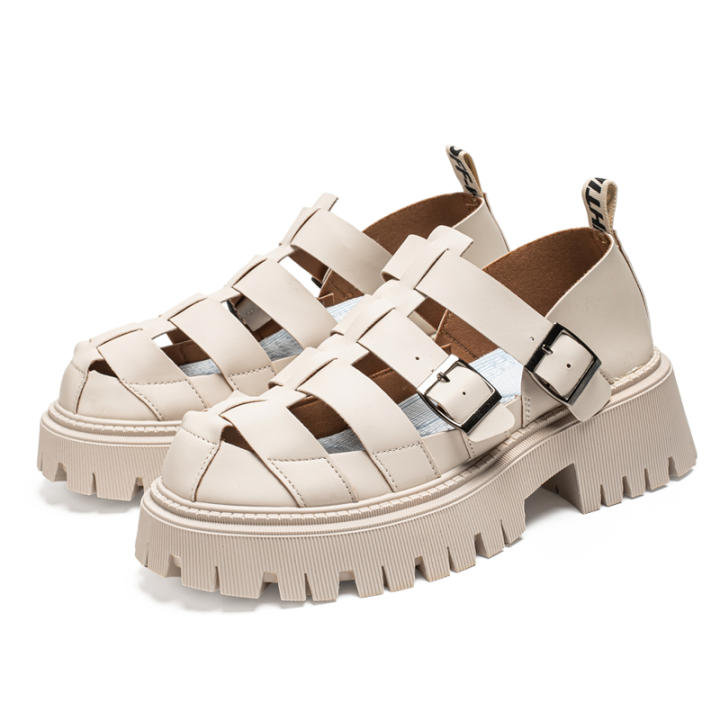 2026 Hot-selling Summer Roman-style Sandals New Breathable Casual Men's Leather Sandals Hollow-out Beach Shoes Black Sandals
