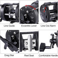 Carrete De Pesca En El Agua Salada Sougayilang Carrete De Arroqueo Con Carril Para Barco Oceánico Carrete De Pesca Redonda Para Baitcasting Pesca En Oceano - details 40