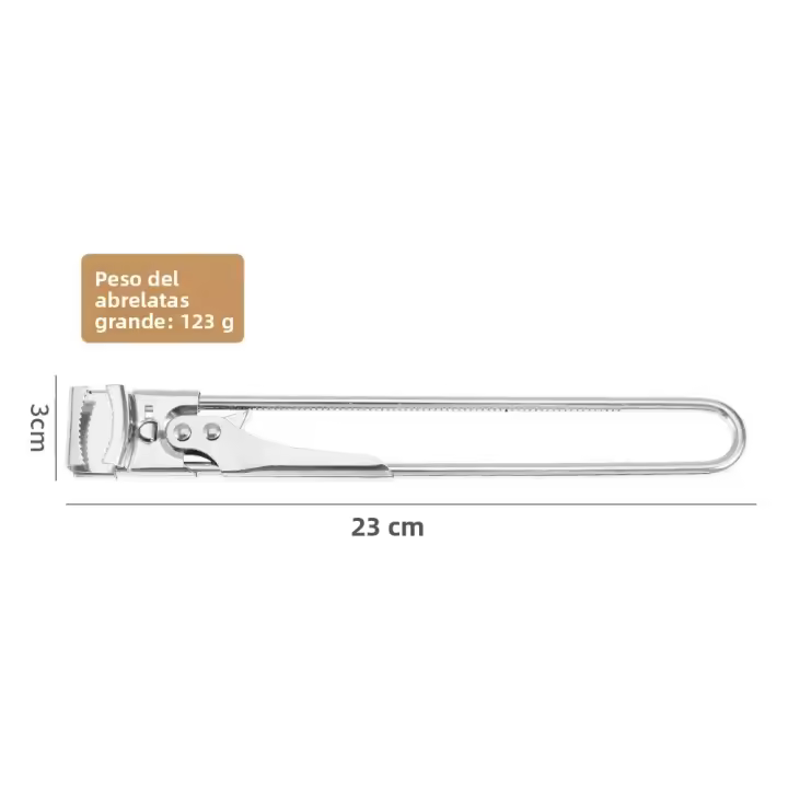 Aguja De Botella De Acero Inoxidable Con Tapa Giratoria Manual Antideslizante Herramienta De Cocina Abrebotellas Ajustable - 1