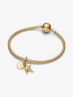 Pandora - Charm 2 en 1 de Estrella de Mar Dorada-Diseño asimétrico de Vida Marina - details 1