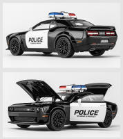 Coche De Juguete Dodge Hellcat 1:32 Metálico Con Sonido Y Luz Modelo De Coche De Policía Pull Back Para Niños - details 8