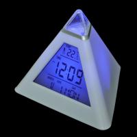 Reloj De Alarma Digital LED Con Termómetro Y Luz Nocturna Para Habitación De Niños Estudiante Despertador Con Forma De Triángulo Tamaño Compacto - details 3